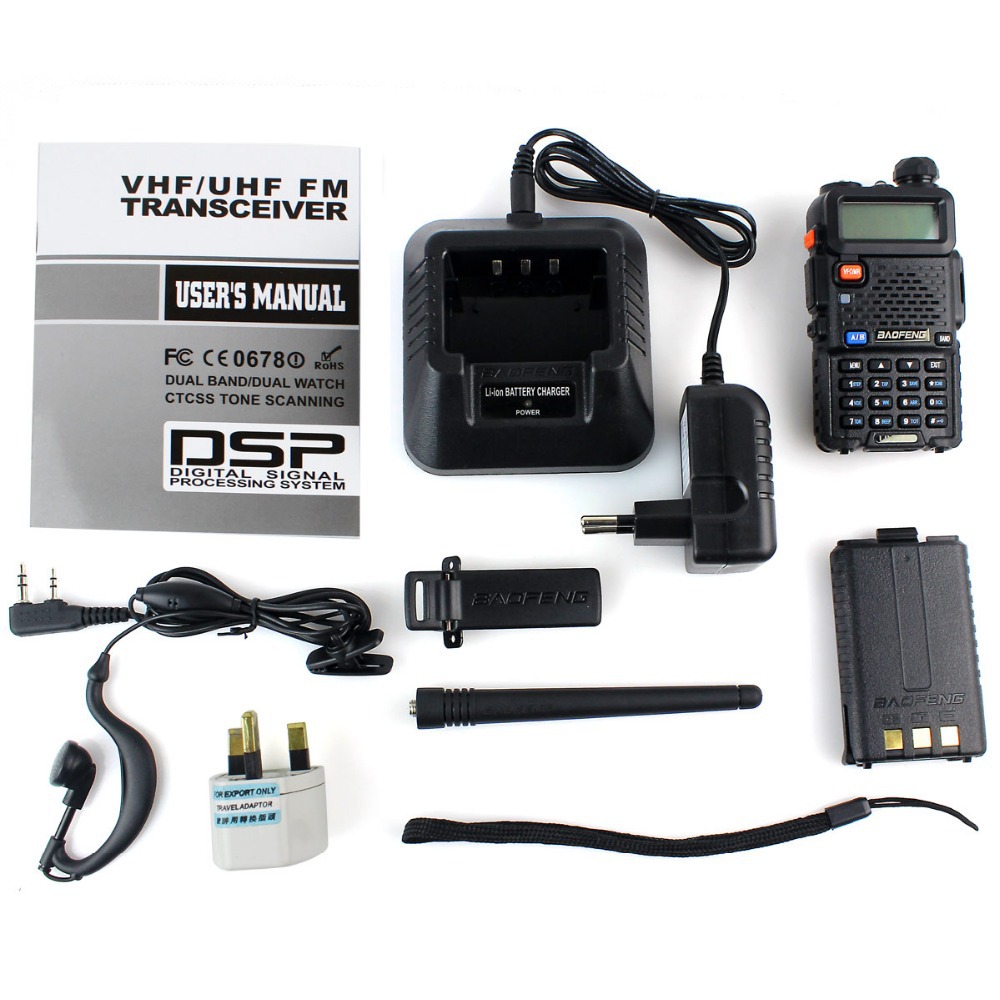Baofeng uv5r  walkie talkie 5  128ch -5r uhf       a0850a    5r