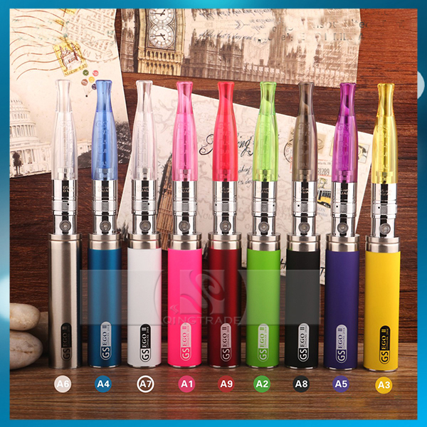 electronic cigarette ego 2200mah battery with dual bottom heating h2s atomzier best e cigarettes