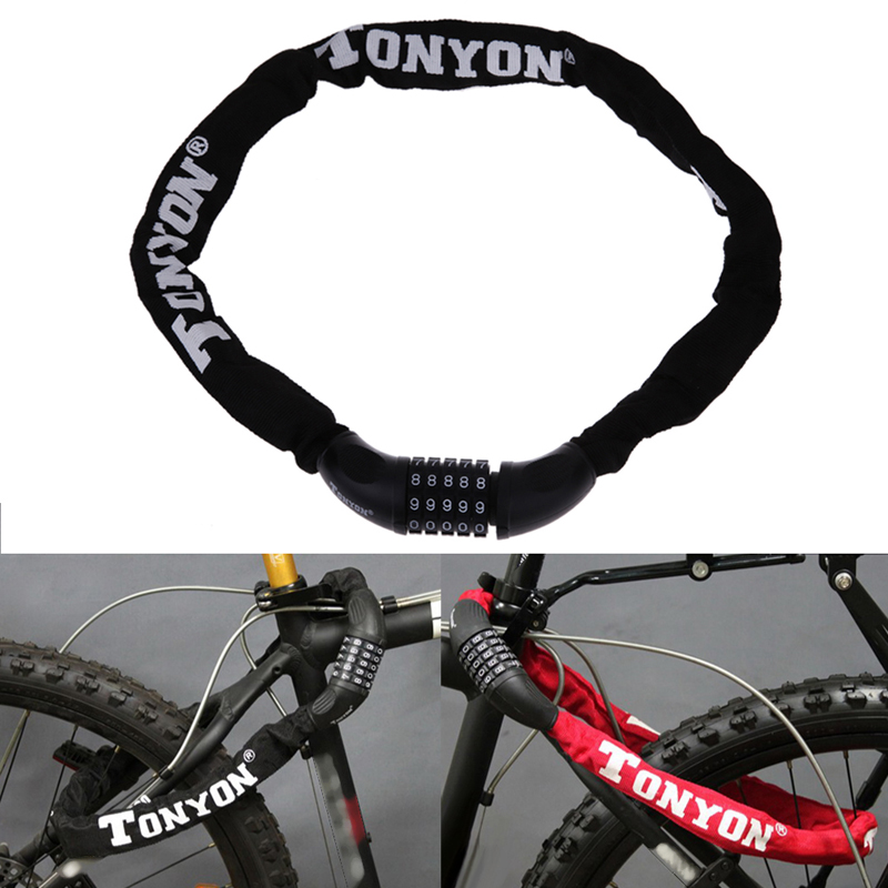 Security Steel Chain Scooter Safety 5 Digit Code Bike Accessories Bicycle Lock