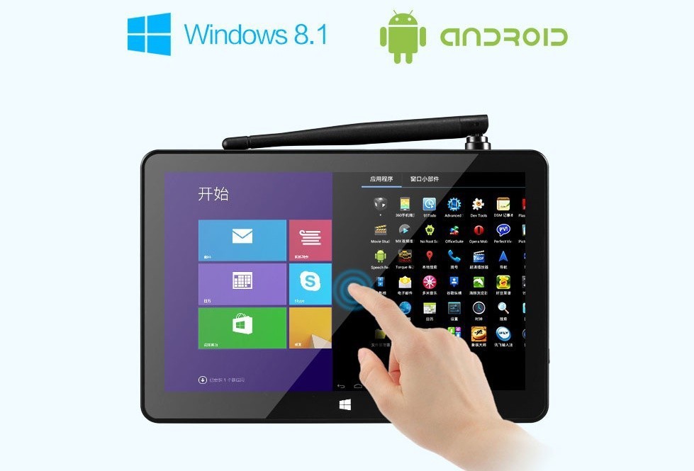 PIPO X8 Dual Boot TV Box Mini PC with 7 inch touch screen Windows 8.1 Android 4.4 Intel Z3736F Quad Core HDMI 08