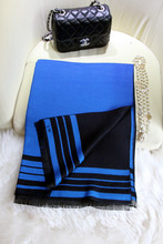 2014 autumn winters catwalk with big scarf Navy blue wool shawls Imitation cashmere scarf to keep warm