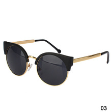 Hot Sale New Unisex Vintage Cat Eye Sunglasses Retro Round Girls Fashion Sun Glasses For Ladies