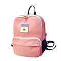 Simple Contrast Color Fashion Casual Backpack 2016 New Fashion Canvas Bag Designer Cheap Travel Bag School