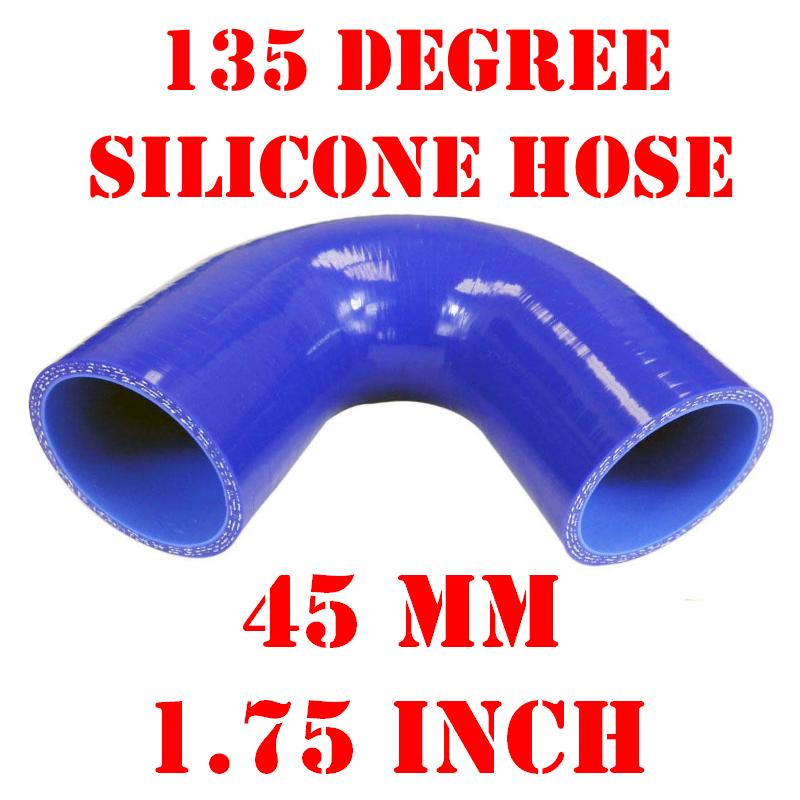 1.5 To 1.75 90 Degree Elbow Turbo/Intercooler/Intake Piping Coupler Reducer Silicone Hose Blue