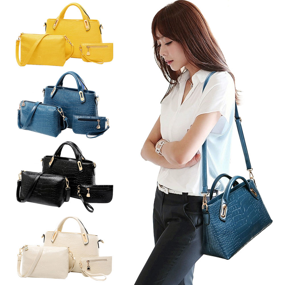 мода женщин сумки наборы Пу кожа сумка Посланник дизайн женская сумочка + к...