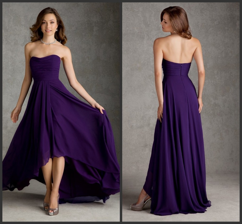 Strapless Lavender Dress