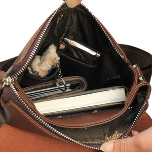 New 2015 High Quality men messenger bag fashion genuine leather male shoulder bag casual briefcase brand