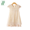Summer dress girl New evening girls lace dress Children Hollow Out Baby girls dresses for party