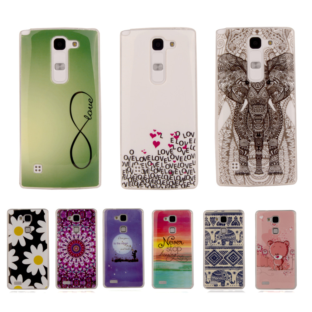 Suave lindo plástico funda de silicona de goma para el LG Leon 4 G LTE H340N