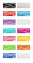 New Fashion Multi Colors Keyboard Covers for macbook air 11 silicone Covers for macbook air 13 inch In Stock