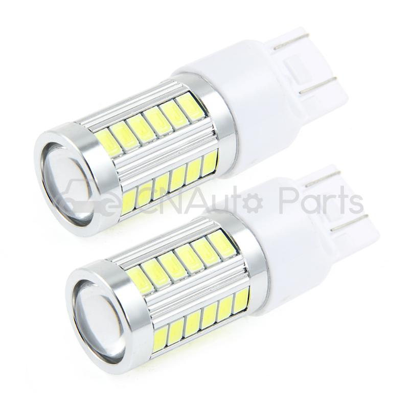 CARCHET 2x LED 5630 33 SMD T20 7443 7440 White 800LM Tail Brake Signal Parking Lights