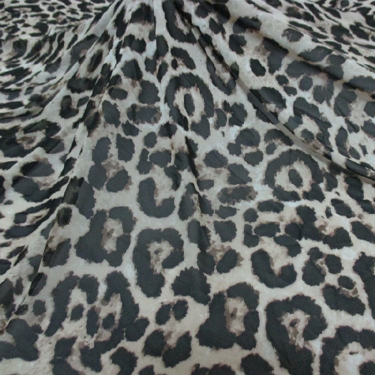 leopard print chiffon fabric wholesale doctrine commuter dress costume