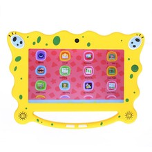 7 inch Kids Tablet PC Plate SpongeBob Allwinner 512MB 8GB A33 Quad Core Children Tablet Android