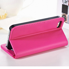 5G Wallet Type Flip PU Leather Case With Hard Plastic Holder Photo Display Leather Cover For