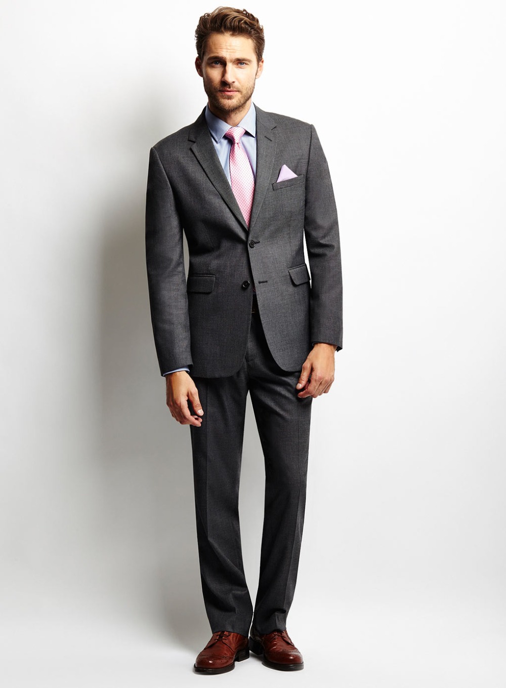 dark grey suit pants