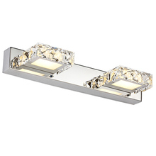Modern 6W led indoor wall light 32cm crystal bathroom cabinet mirror lamp decoration sconce