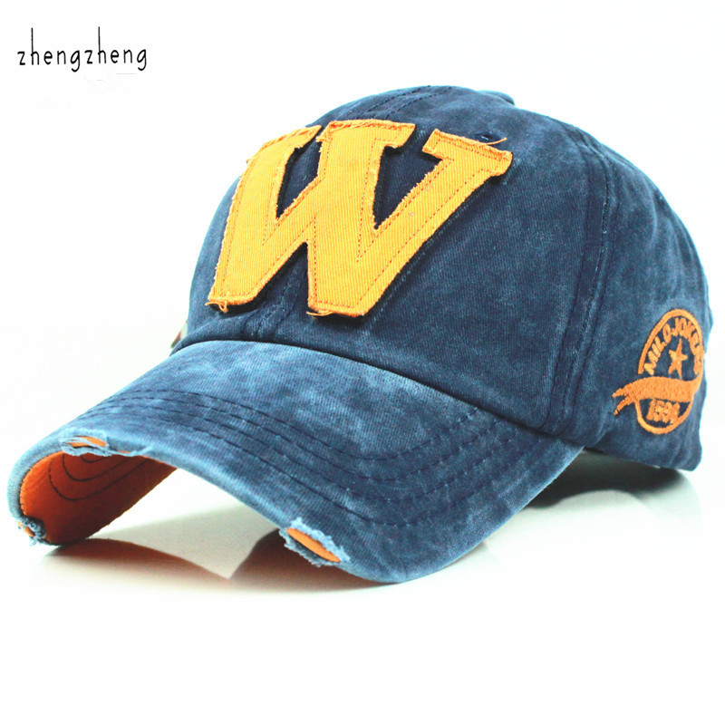 2015 hot cotton embroidery letter W baseball cap snapback caps sports hat fitted bone casquette hat