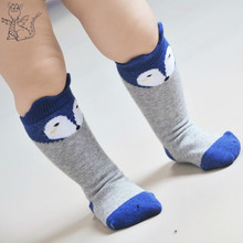 Fox Design 3 Colors Cotton Knee Baby Socks Winter Fall Cute Boys Girls Socks