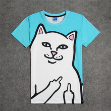 Fashion Rip N Dip Lord Nermal 3D Print T-shirt Cotton Unisex Summer Tee Shirts Teen Loose Homme Tops The ripndip Cat