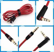 1pcs Free Shipping 3 5mm 4 Pole Male To Male Record Car Aux Audio Cord Headphone
