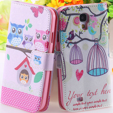 S5 S4 Case Flip PU Leather Cover for Samsung Galaxy S5 I9600 S4 I9500 Wallet Bag