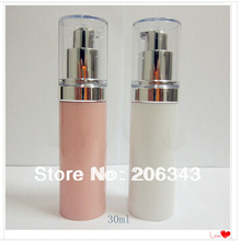 30ML white airless bottle or plastic lotion bottle with airless pump can used for Cosmetic Sprayer or Cosmetic Packaging