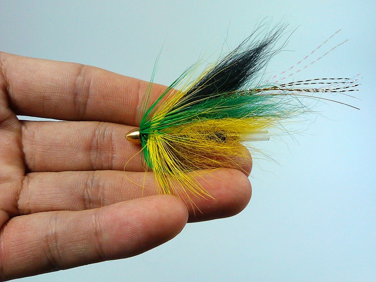4PCS 5Colors Conehead Tube Flies for Salmon Trout And Steelhead Fly Fishing Bait
