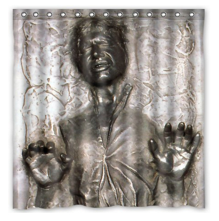 Han Solo in Carbonite Star Wars Waterproof Bathroom Shower Curtain (120x200)cm