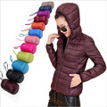 2016 Winter hot Sale Ultra Light Women Women s Hooded Down Jackets Outwear Parkas 90