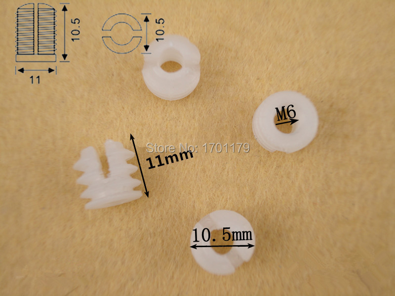 Furniture Hardware expansion nut ring shock thickening triple connections nylon plastic expansion head screw nut