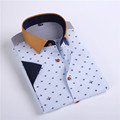 2016 fashion colorful polka dot shirts men casual short sleeve summer new plus size 4xl mens
