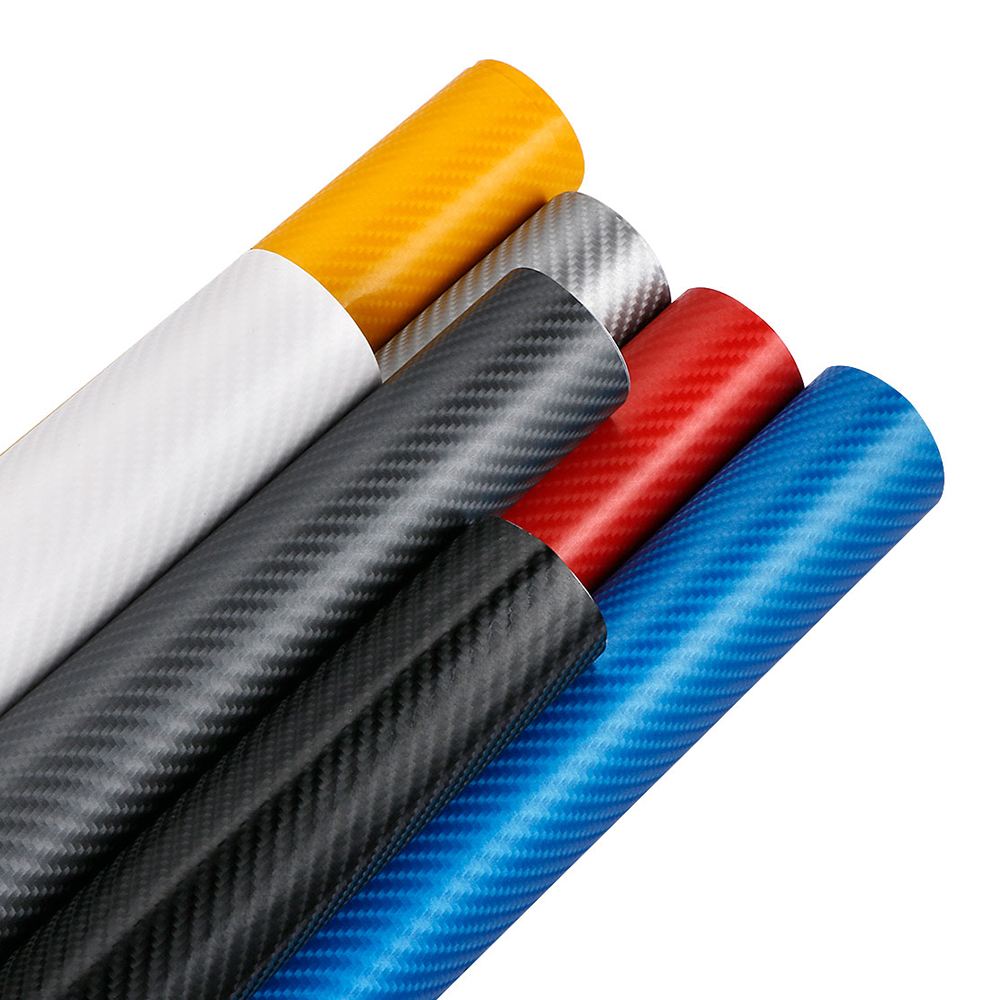 4D Black Carbon Fiber Vinyl Wrap Bubble Free Air Release E 48/" x 60/" Inch