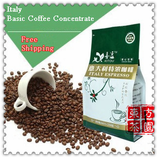 New 2014 High Quality DarkRoasted Italian Coffee Espresso Coffee Beans Cappuccino Coffee Bean Slimming 250g Free