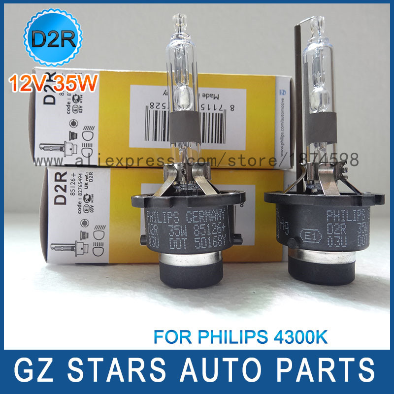 2pcs OEM for philips Xenon D2R 85126 4300K xenon HID headlight bulbs Replace Philips D2R bulbs
