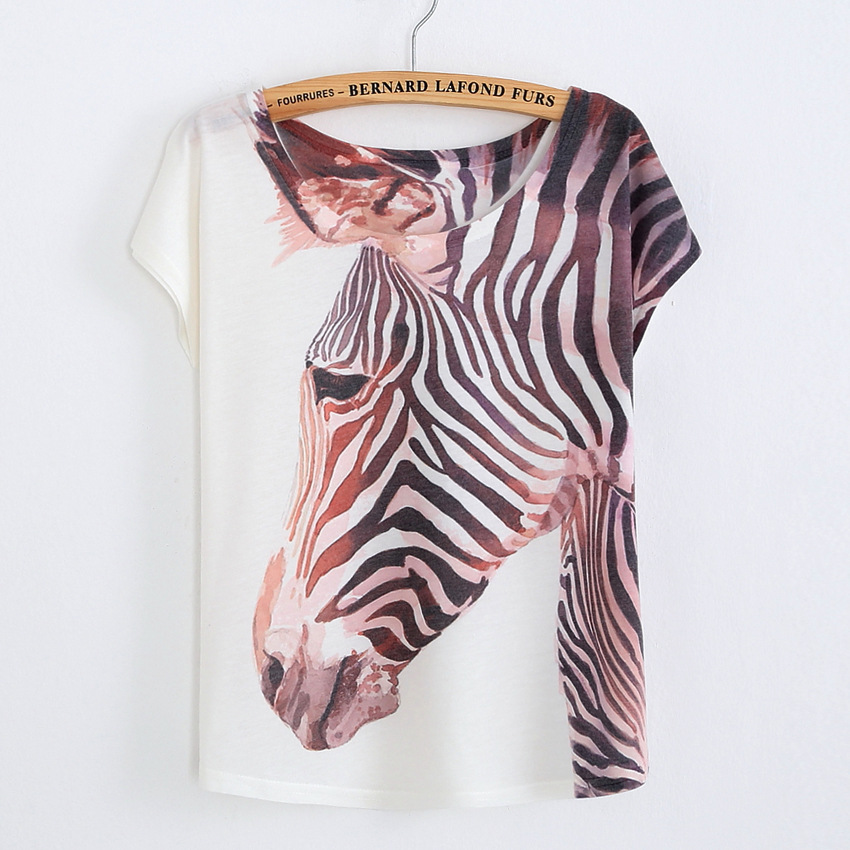 t shirt zebre femme