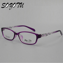 Optical Eyeglasses Frame Women Spectacle Frame Computer Eye Glasses For Women’s Transparent Lens Female Armacao Oculos de YQ065