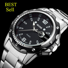 Top sale!Fashion brand Skone 7147 watch Men’s watch military watches sports quartz wristwatches, men full steel watch