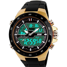 men’s military watch sports watches 2 time Quartz Analog Digital Watch LED Outdoor Dress dive Military Watch relogios masculinos
