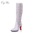 2015 New Sexy Cow Genuine Leahter Gold Sliver Women Wedding Shoes