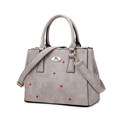Designer Newest Flowers Print Women Elegant Nubuck Leather Handbag Ladies Shoulder Bag Classy Inexpensive Crossbody Bag