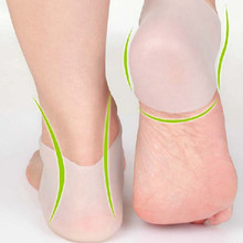 New 1 Pair Delicate Silicone Moisturizing Gel Heel Socks Like Cracked Foot Skin Care Protector Free