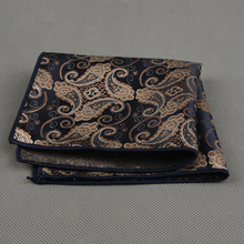 2016 New Fashion Handkerchiefs Paisley Striped Dot Pocket Square Leisure Style Towel Hanky for Mens Suit Wedding Accessories