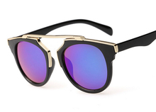 Super Star Fashion Sunglass 2015 new cat eye coating sunglasses women brand designer vintage sun glasses