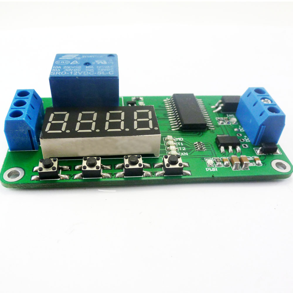CE030_W DC 12V DC Multifunction Selflock Relay PLC Cycle Timer Module