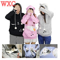 Cat Pocket Hoodie Coat Hoodie Japanese Casual Sweatshirt Hoodie WXC