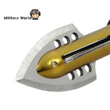 6pcs lot Sports Shooting Archery Arrowhead 100 Grain 2 Blade Steel Military Arrow Tip Broadheads Arrow