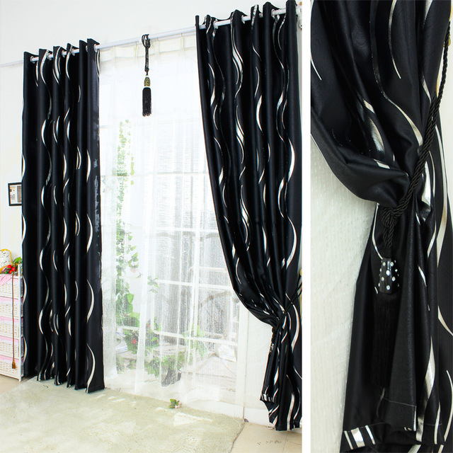 Online buy wholesale wave curtain striped curtain from china wave ... Cortinas vinotinto