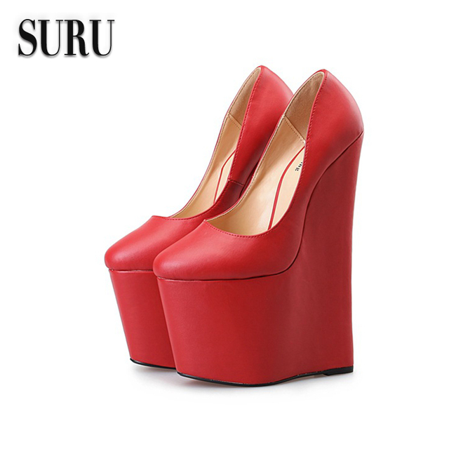 Shoes Size 12 Wide Picture More Detailed About Women Aliexpress Com Suru Wide Width Big Size Shoes Women Wedges Platforms Round Toe High Heels 12 13 14 15 Hsma13 From Reliable Heel Suppliers On
