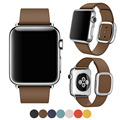 Modern Buckle Soft Genuine Leather strap for Apple watch band 38mm 42mm Wrist Bracelet For Apple