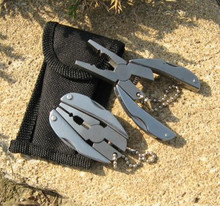 Nuevo 2015 de bolsillo de múltiples funciones herramientas Set plegable llavero cuchillo de los alicates destornillador K6308